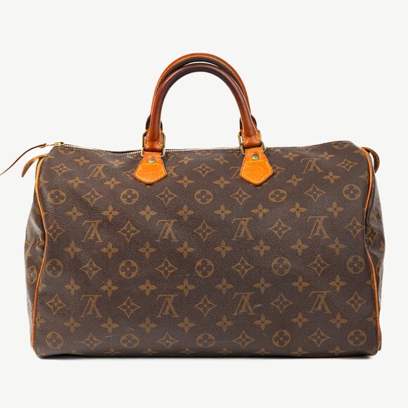 Louis Vuitton 80's-Vintage Speedy 35 Monogram Canvas Boston Bag - Picture 4 of 13